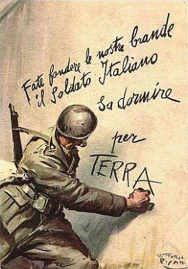 Fate Fondere Le Nostre Brande Il Soldato Italiano | Vintage War Propaganda Posters 1891-1970