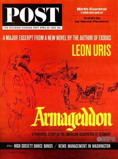 Feliks Topolski Saturday Evening Post Armageddon 1963_04_20 | The Saturday Evening Post Graphic Art Covers 1931-1969