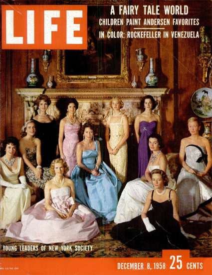 Female Leaders of New York Society 8 Dec 1958 Copyright Life Magazine | Life Magazine Color Photo Covers 1937-1970