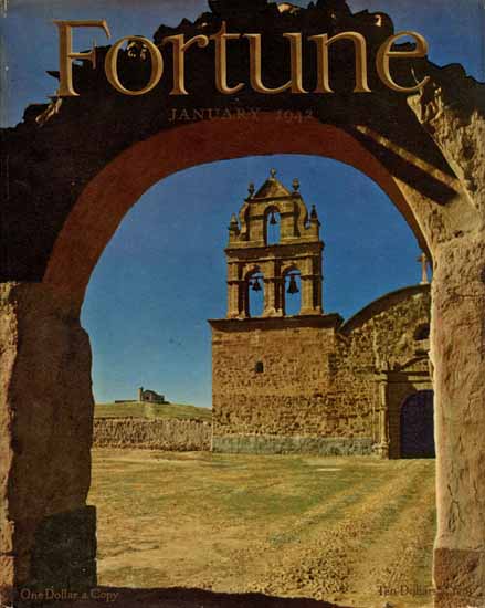 Fenno Jacobs Fortune Magazine January 1942 Copyright | Fortune Magazine Graphic Art Covers 1930-1959