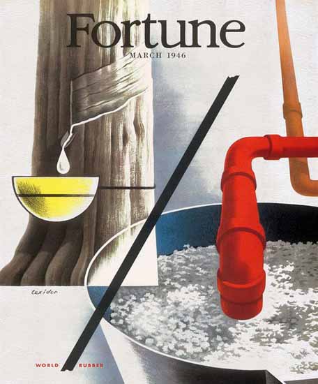 Ferran Texidor Fortune Magazine March 1946 Copyright | Fortune Magazine Graphic Art Covers 1930-1959