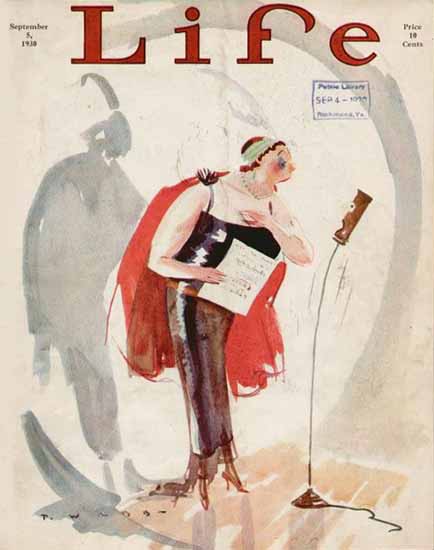 Fervency Life Humor Magazine 1930-09-05 Copyright | Life Magazine Graphic Art Covers 1891-1936