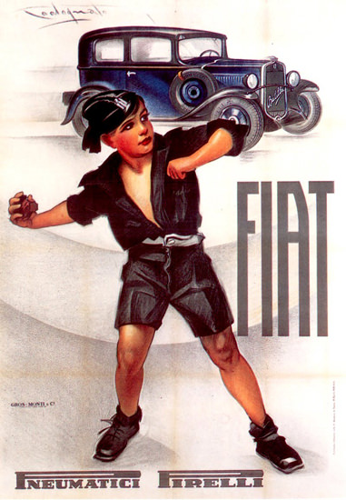 Fiat Automobiles Pirelli Tires 1932 | Vintage Cars 1891-1970