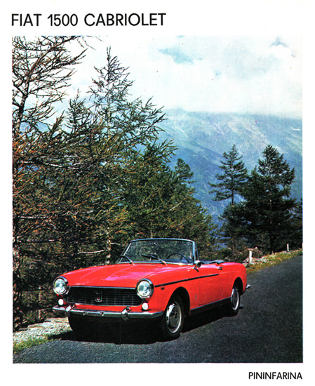 Fiat Pininfarina 1500 Cabriolet 1963 Mountain | Vintage Cars 1891-1970