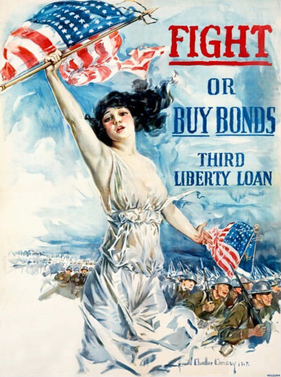 Fight Or Buy Bonds Third Liberty Loan Christey | Mad Men Art | Vintage ...