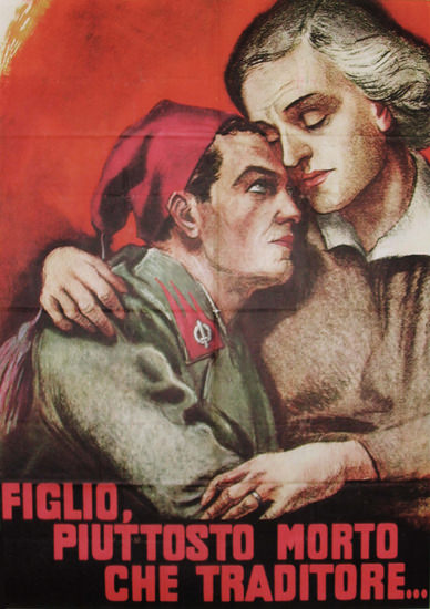 Figlio Piuttosto Morte Italy Italia | Vintage War Propaganda Posters 1891-1970