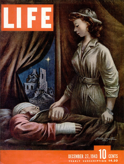 Fletcher Martin Cover 27 Dec 1943 Copyright Life Magazine | Life Magazine Color Photo Covers 1937-1970