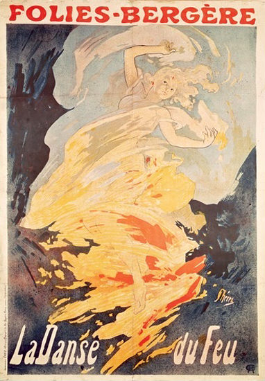 Folies Bergere La Danse Du Feu 1897 Paris | Sex Appeal Vintage Ads and Covers 1891-1970