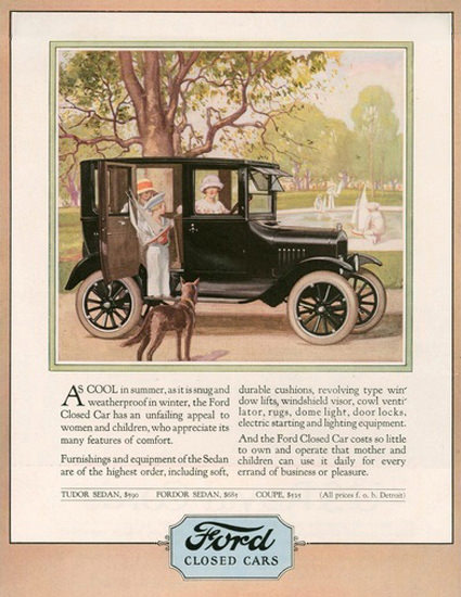 Ford Closed Cars Automobile | Vintage Cars 1891-1970