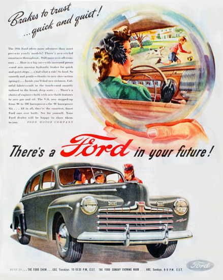 Ford Crystal Ball 1946 Brakes | Vintage Cars 1891-1970