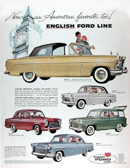 Ford English Line 1959 American Favorite Too | Vintage Cars 1891-1970