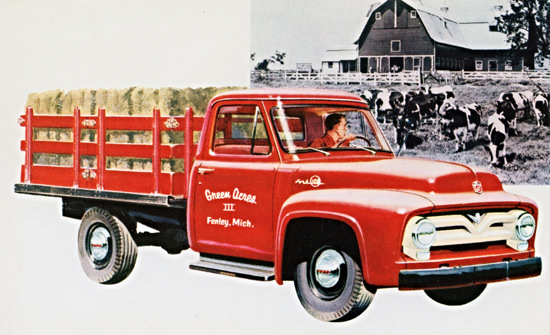 Ford F 250 Stake Truck 1955 | Vintage Cars 1891-1970