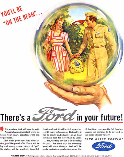 Ford In Your Future Crystal Ball Soldier | Vintage Cars 1891-1970