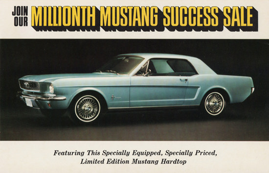 Ford Millionth Mustang Limited Edition 1966 | Vintage Cars 1891-1970