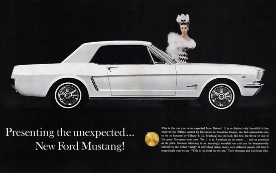 Ford Mustang Lady 1964 | Sex Appeal Vintage Ads and Covers 1891-1970