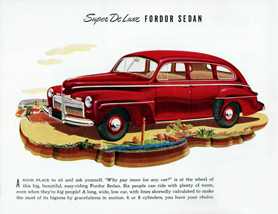 Ford Super DeLuxe Fordor Sedan 1942 | Vintage Cars 1891-1970