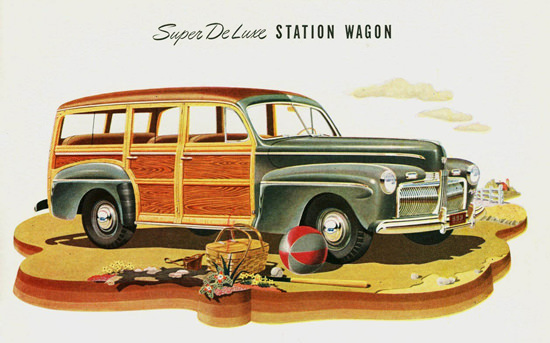 Ford Super DeLuxe Station Wagon 1942 | Vintage Cars 1891-1970