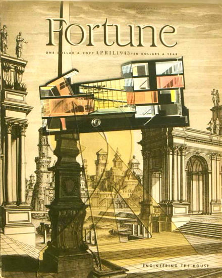 Fortune Magazine Cover Copyright 1943 Engineering House | Vintage Ad and Cover Art 1891-1970