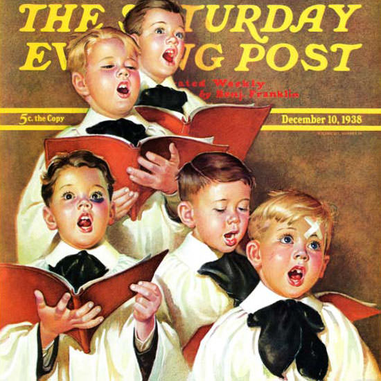 Frances Tipton Hunter Saturday Evening Post 1938_12_10 Copyright crop | Best of 1930s Ad and Cover Art