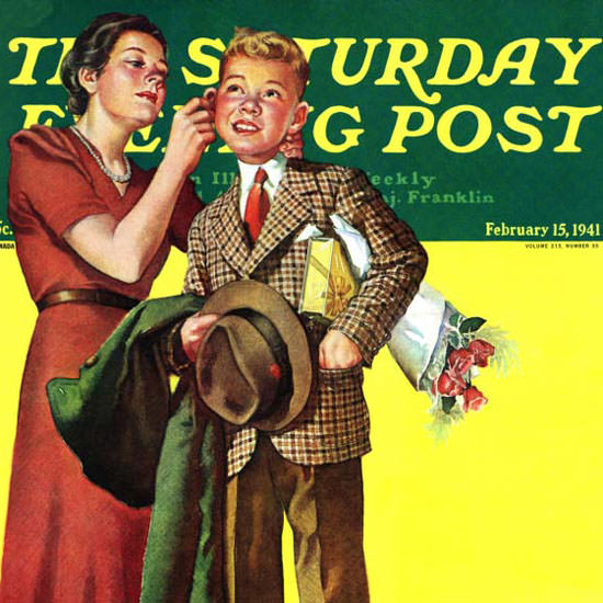 Frances Tipton Hunter Saturday Evening Post 1941_02_15 Copyright crop | Best of 1940s Ad and Cover Art