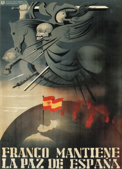 Franco Mantiene La Paz De Espana Spain Espana | Vintage War Propaganda Posters 1891-1970