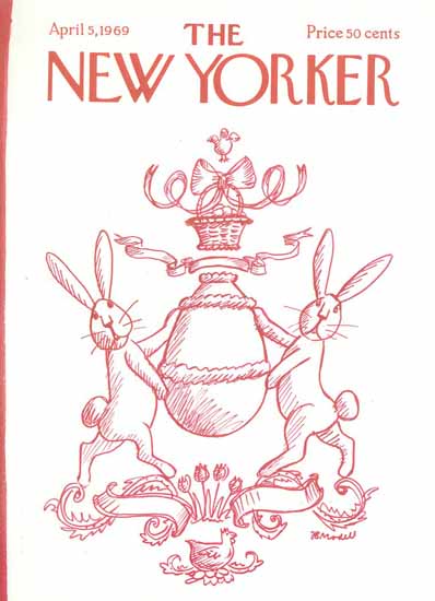 Frank Modell The New Yorker 1969_04_05 Copyright | The New Yorker Graphic Art Covers 1946-1970