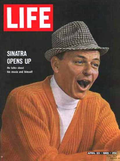 Frank Sinatra Talk 23 Apr 1965 Copyright Life Magazine | Life Magazine Color Photo Covers 1937-1970