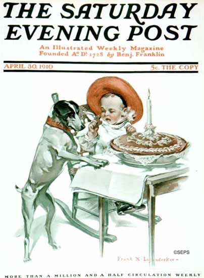 Frank X Leyendecker Artist Saturday Evening Post 1910_04_30 | The Saturday Evening Post Graphic Art Covers 1892-1930