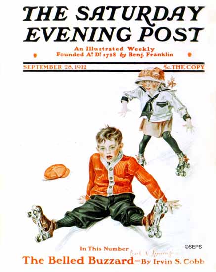 Frank X Leyendecker Artist Saturday Evening Post 1912_09_28 | The Saturday Evening Post Graphic Art Covers 1892-1930