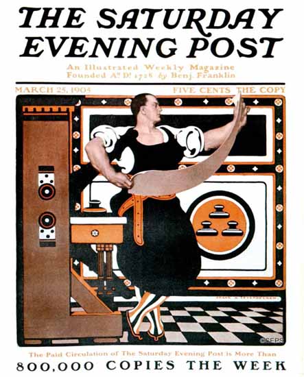 Frank X Leyendecker Cover Artist Saturday Evening Post 1905_03_25 | The Saturday Evening Post Graphic Art Covers 1892-1930