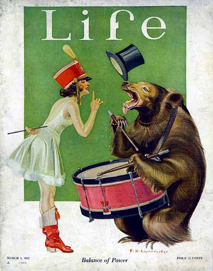 Frank X Leyendecker Life Humor Magazine 1922-03-09 Copyright | Life Magazine Graphic Art Covers 1891-1936