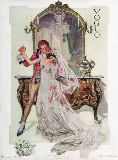 Frank X Leyendecker Vogue Cover 1912-05-01 Copyright | Vogue Magazine Graphic Art Covers 1902-1958