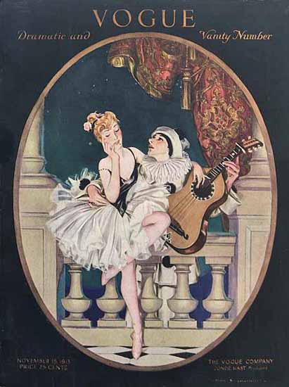 Frank X Leyendecker Vogue Cover 1913-11-15 Copyright Sex Appeal | Sex Appeal Vintage Ads and Covers 1891-1970