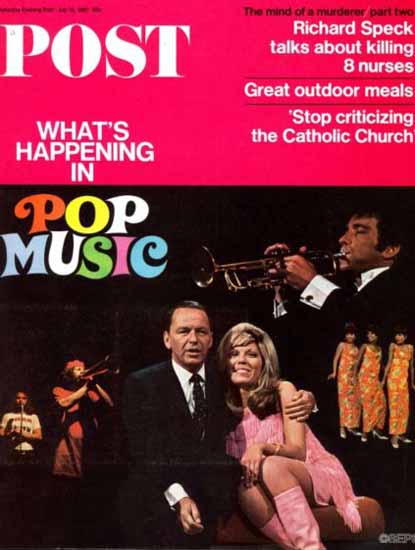 Frank and Nancy Sinatra Saturday Evening Post 1967_07_15 | Vintage Ad and Cover Art 1891-1970