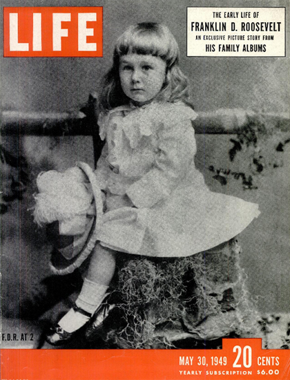 Franklin D Roosevelt at 2 30 May 1949 Copyright Life Magazine | Life Magazine BW Photo Covers 1936-1970