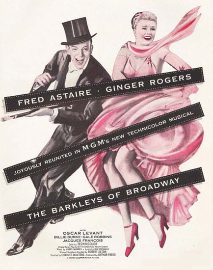 Fred Astaire Ginger Rogers Barkleys Broadway | Sex Appeal Vintage Ads and Covers 1891-1970