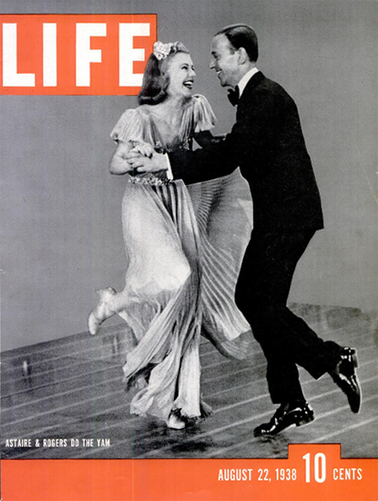 Fred Astaire Ginger Rogers Yam 22 Aug 1938 Copyright Life Magazine | Life Magazine BW Photo Covers 1936-1970