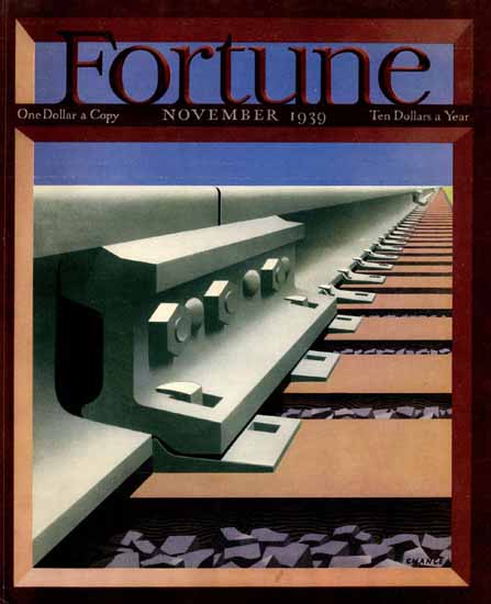 Fred Chance Fortune Magazine November 1939 Copyright | Fortune Magazine Graphic Art Covers 1930-1959