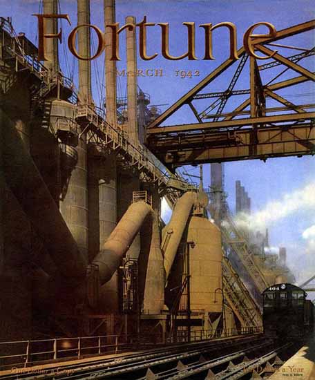 Fred Korth Fortune Magazine March 1942 Copyright | Fortune Magazine Graphic Art Covers 1930-1959