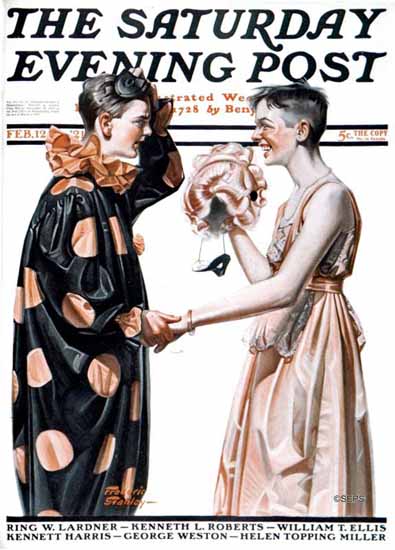 Frederic Stanley Artist Saturday Evening Post 1921_02_12 | The Saturday Evening Post Graphic Art Covers 1892-1930