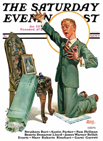 Frederic Stanley Artist Saturday Evening Post 1927_04_30 | The Saturday Evening Post Graphic Art Covers 1892-1930