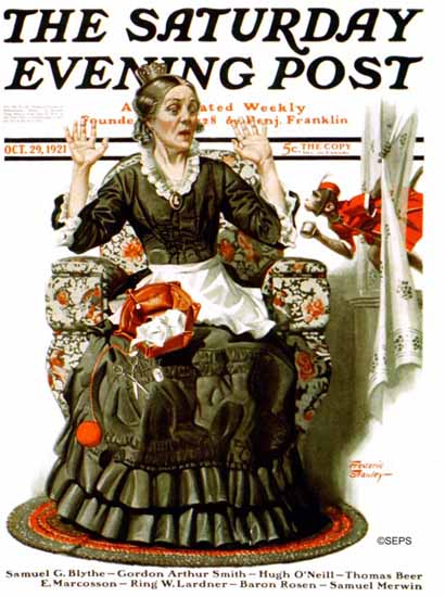 Frederic Stanley Cover Artist Saturday Evening Post 1921_10_29 | The Saturday Evening Post Graphic Art Covers 1892-1930