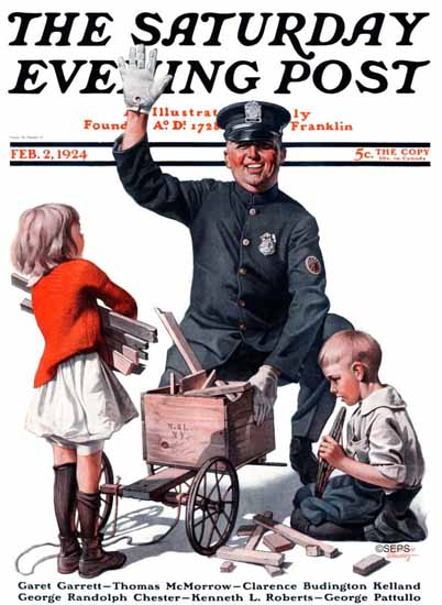 Frederic Stanley Saturday Evening Post 1924_02_02 | The Saturday Evening Post Graphic Art Covers 1892-1930