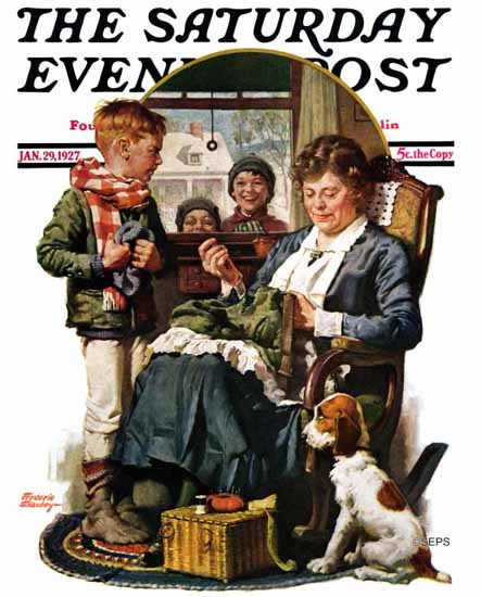 Frederic Stanley Saturday Evening Post 1927_01_29 | The Saturday Evening Post Graphic Art Covers 1892-1930