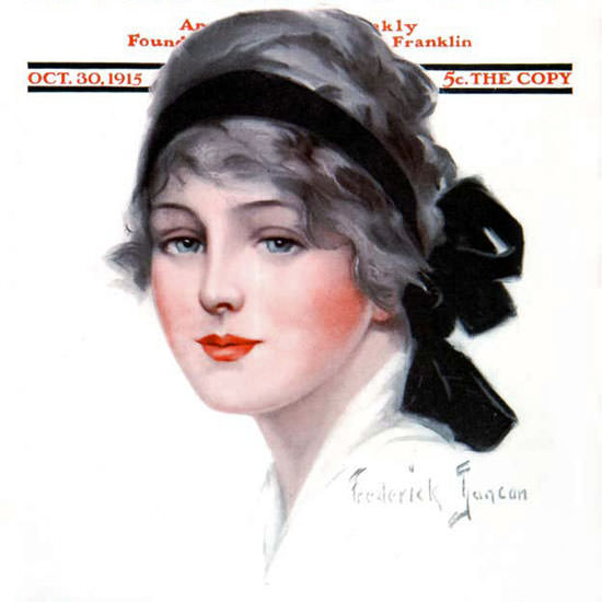 Frederick Duncan Saturday Evening Post Cover 1915_10_30 Copyright crop | Best of 1891-1919 Ad and Cover Art