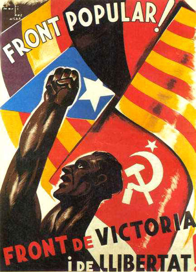 Front Popular Front De Victoria I De Llibertat | Vintage War Propaganda Posters 1891-1970