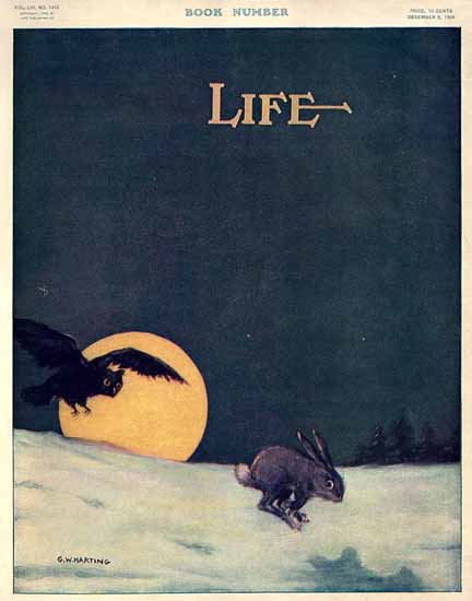 GW Harting Life Humor Magazine 1909-12-09 Copyright | Life Magazine Graphic Art Covers 1891-1936