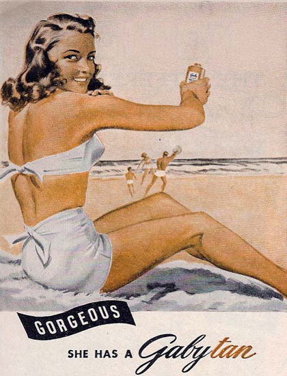 Gaby Tan Beach Girl Has A Gorgeous Gabytan | Sex Appeal Vintage Ads and Covers 1891-1970