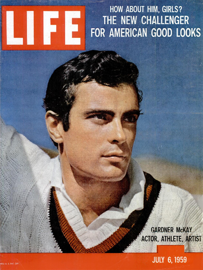 Gardner McKay Actor Athlete Artist 6 Jul 1959 Copyright Life Magazine | Life Magazine Color Photo Covers 1937-1970