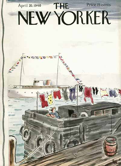 Garrett Price The New Yorker 1940_04_20 Copyright | The New Yorker Graphic Art Covers 1925-1945